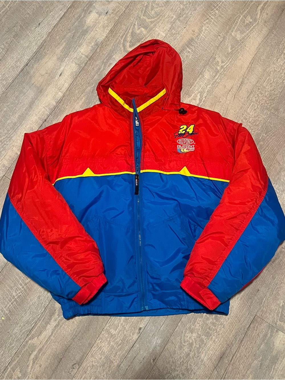 Vintage Jeff Gordon Color block Coat Size Large